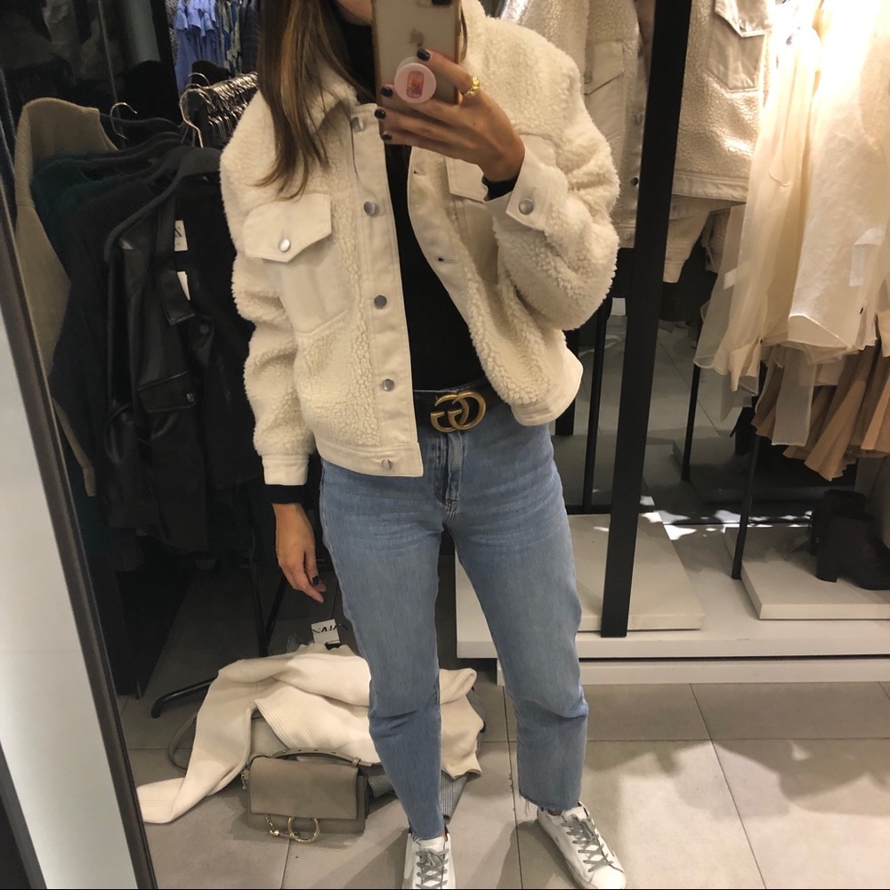 Zara Faux Sherpa Jacket